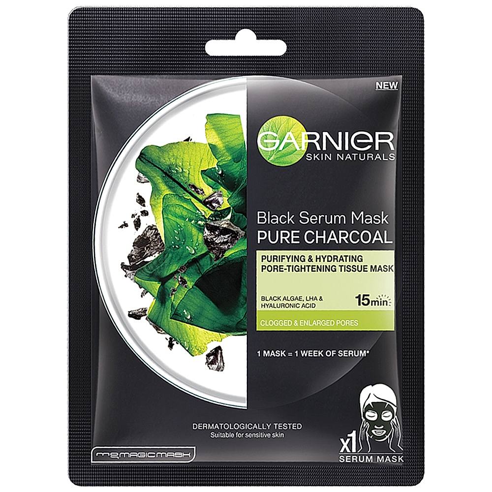 Garnier Black Serum Face Mask Pure Charcoal: 1 Unit
